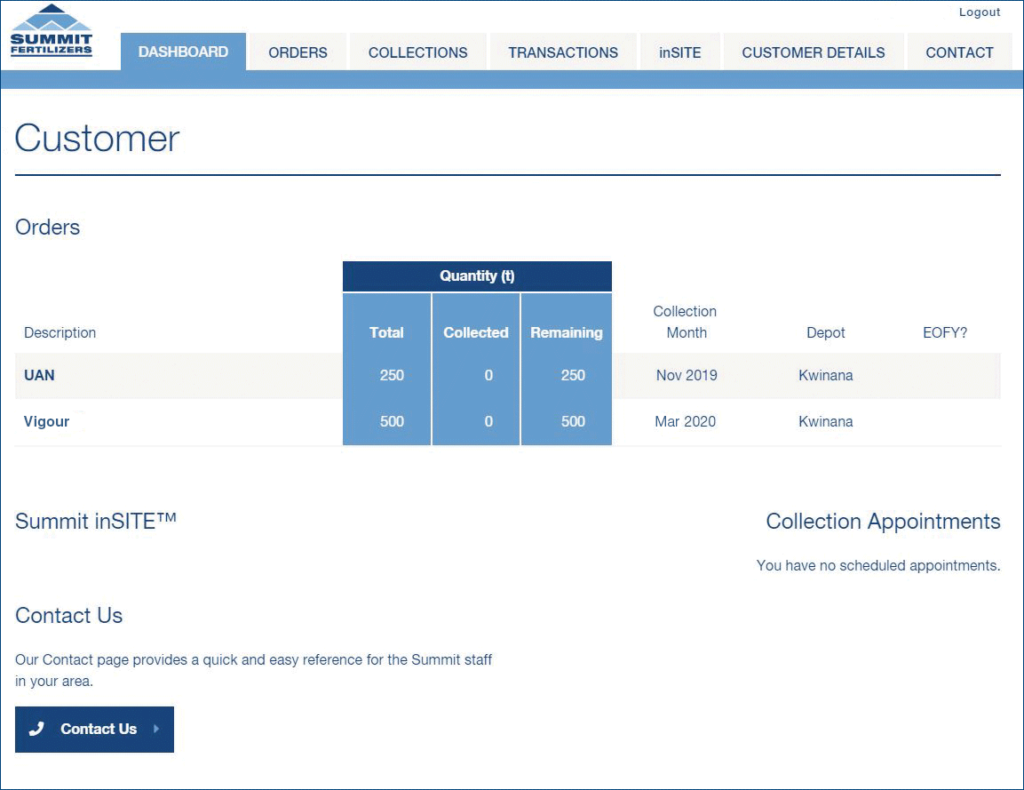 Summit Connect Summit Fertilizers
